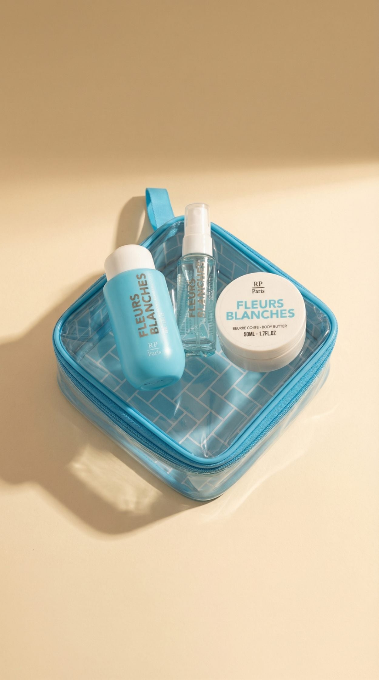 Travel Set Fleurs Blanches